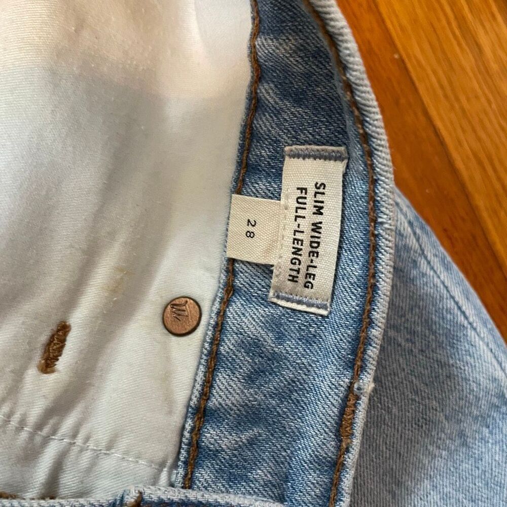 MADEWELL | slim wide leg full length jeans 28 - Picture 13 of 13